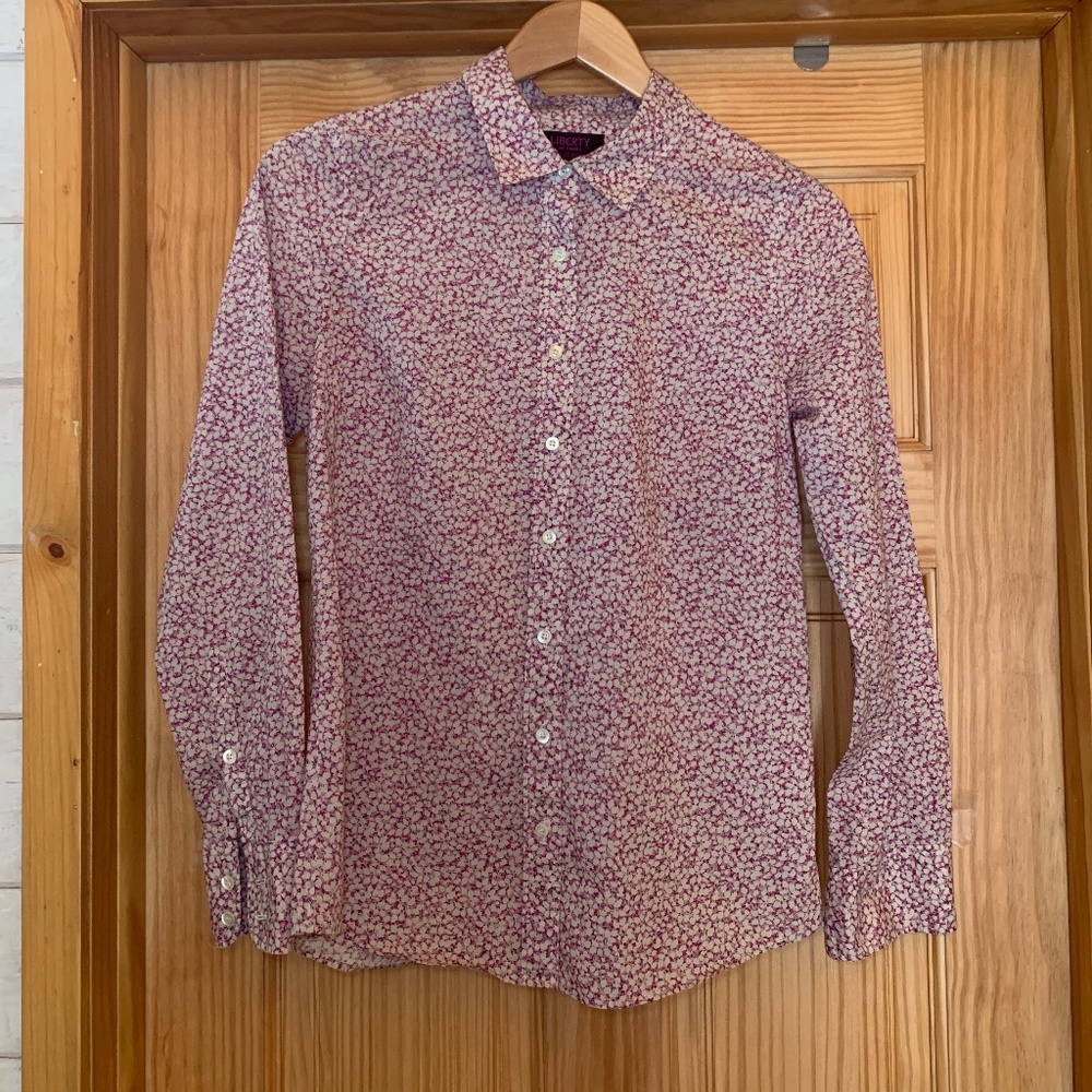 J Crew Liberty print blouse - size 4